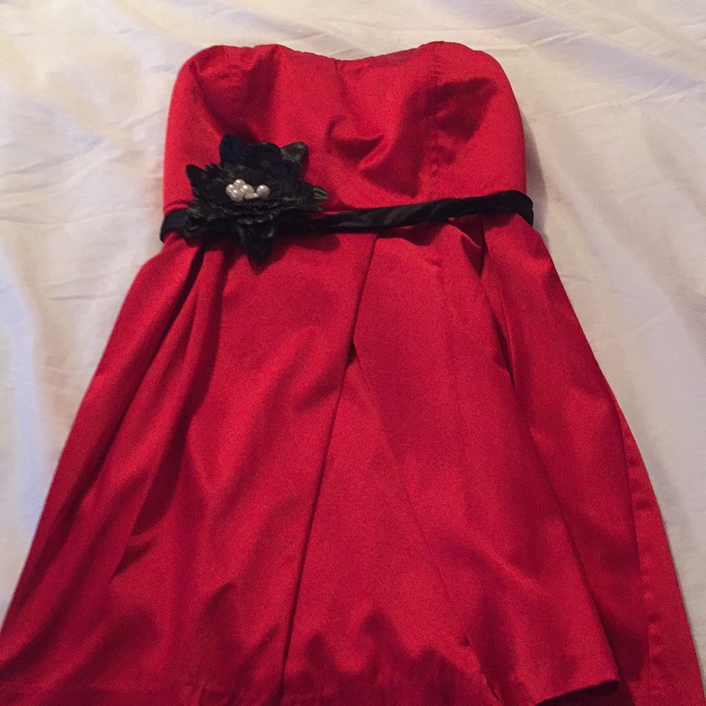 Red cocktail dress